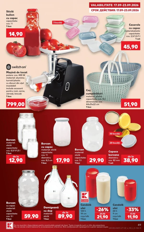 Catalog Kaufland - Catalogul cu reduceri, pagina 49: reduceri și oferte 10 – 16 septembrie 2026
