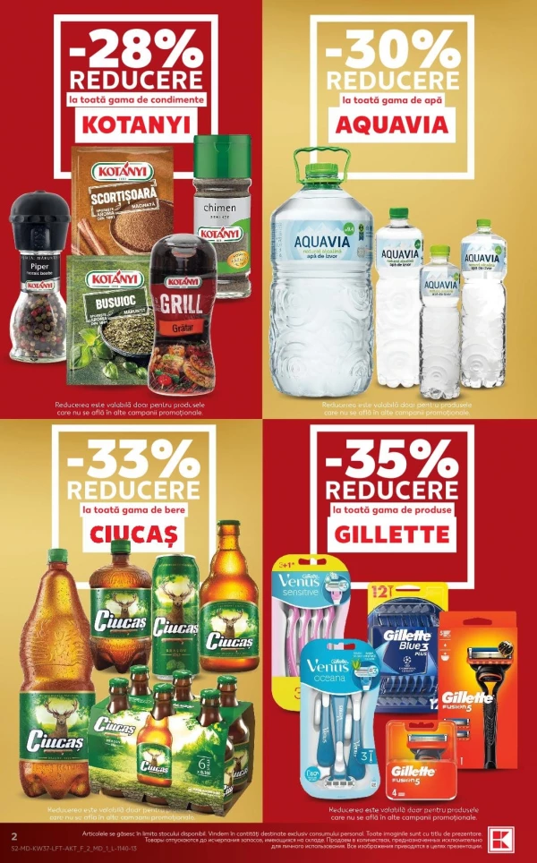 Catalog Kaufland - Catalogul cu reduceri, pagina 2: reduceri și oferte 10 – 16 septembrie 2026
