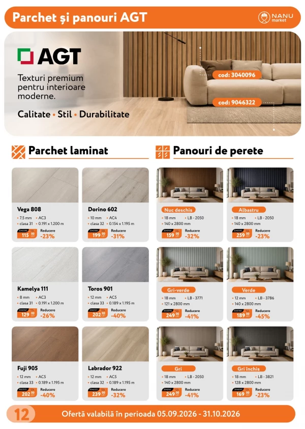 Catalog Nanu Market - Catalogul cu reduceri, pagina 12: reduceri și oferte 5 septembrie – 31 octombrie 2026