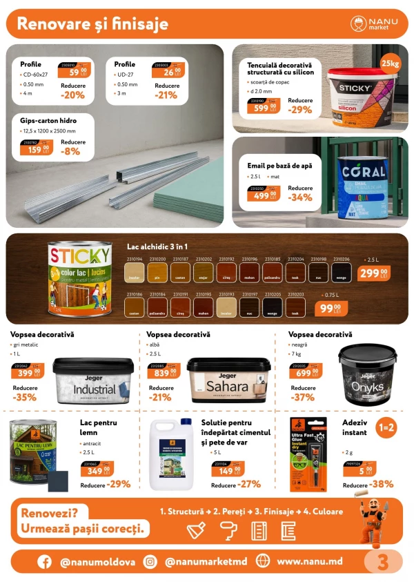 Catalog Nanu Market - Catalogul cu reduceri, pagina 3: reduceri și oferte 5 septembrie – 31 octombrie 2026