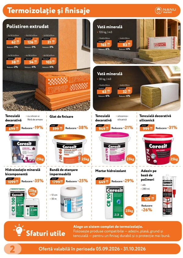 Catalog Nanu Market - Catalogul cu reduceri, pagina 2: reduceri și oferte 5 septembrie – 31 octombrie 2026