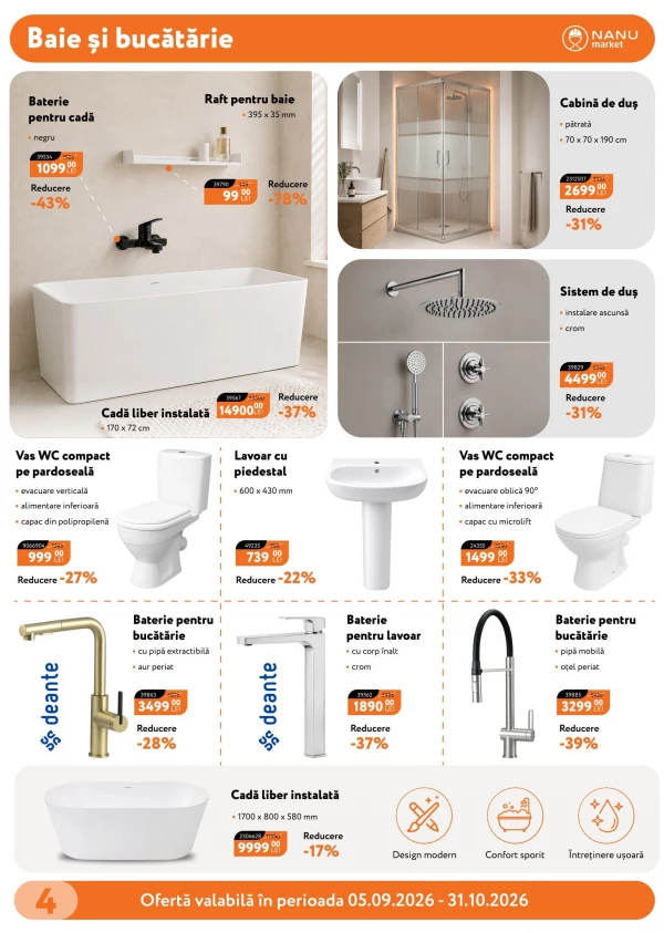 Catalog Nanu Market - Catalogul cu reduceri, pagina 4: reduceri și oferte 5 septembrie – 31 octombrie 2026