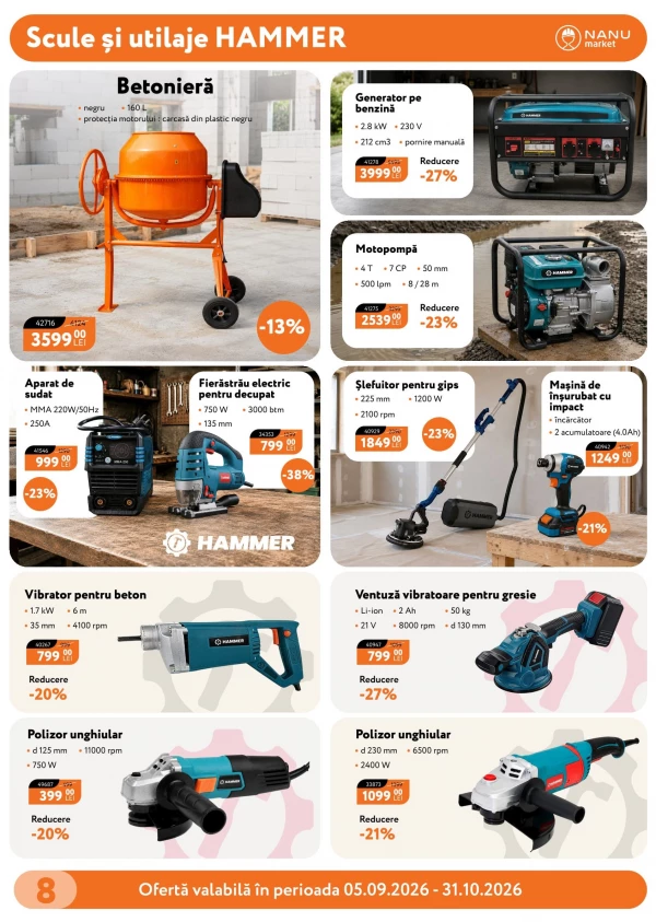 Catalog Nanu Market - Catalogul cu reduceri, pagina 8: reduceri și oferte 5 septembrie – 31 octombrie 2026