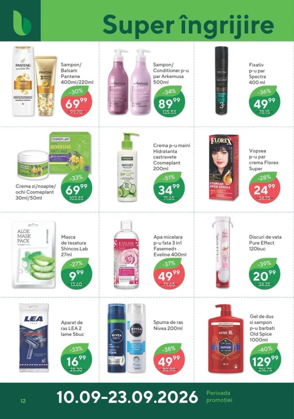 Catalog Bonus - Catalogul cu reduceri, pagina 12: reduceri și oferte 10 – 23 septembrie 2026