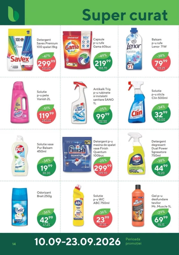Catalog Bonus - Catalogul cu reduceri, pagina 14: reduceri și oferte 10 – 23 septembrie 2026