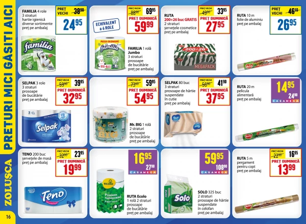 Catalog Zoluşca - Catalogul cu reduceri, pagina 16: reduceri și oferte 14 septembrie – 11 octombrie 2026