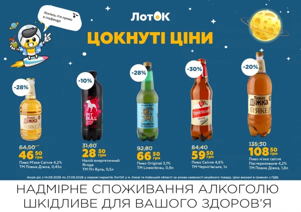 Каталог ЛотОК - Каталог знижок, сторінка 19: знижки та акції 14 – 27 вересня 2026