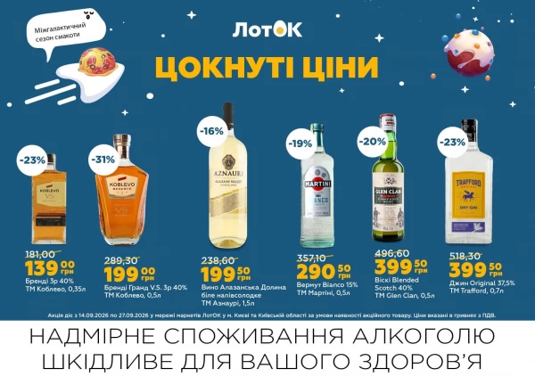 Каталог ЛотОК - Каталог знижок, сторінка 20: знижки та акції 14 – 27 вересня 2026