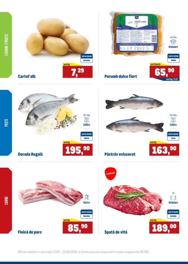 Catalog Metro - Oferte săptămânale la produse proaspete, pagina 2: reduceri și oferte 17 – 23 septembrie 2026