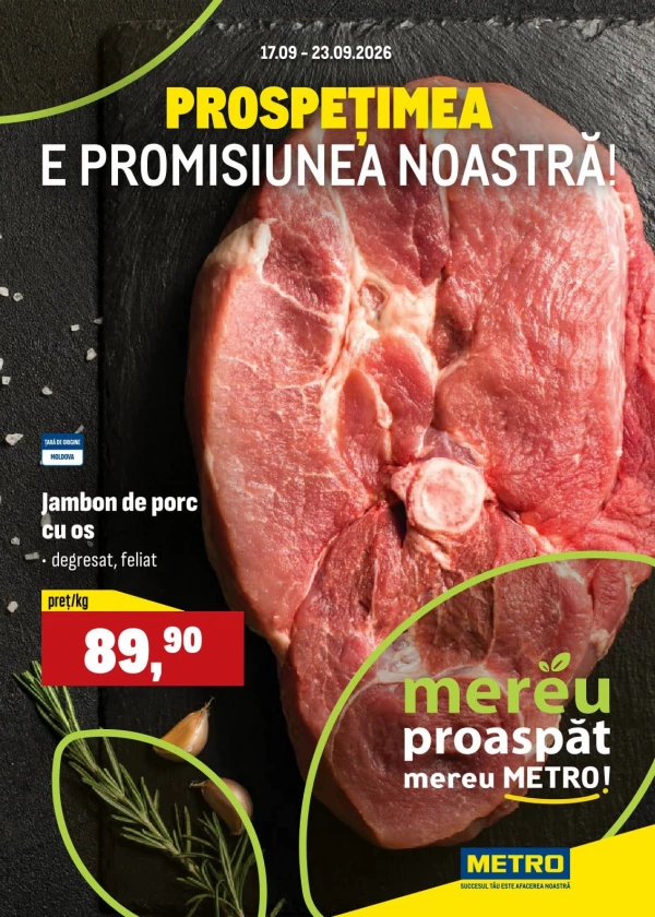 Oferte săptămânale la produse proaspete