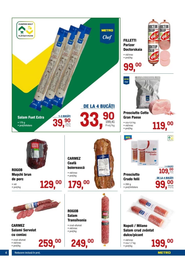 Catalog Metro - Catalogul cu reduceri, pagina 4: reduceri și oferte 17 – 30 septembrie 2026
