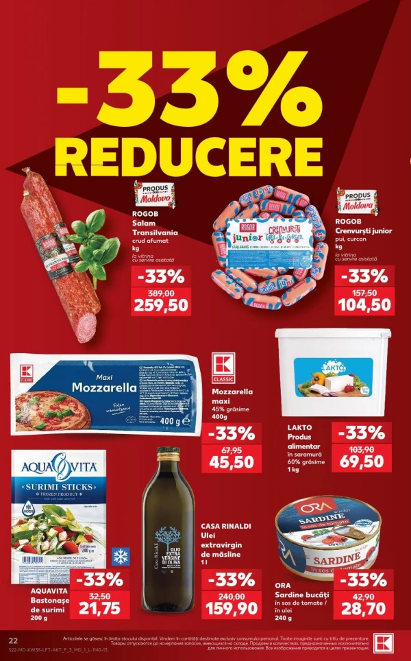 Catalog Kaufland - Catalogul cu reduceri, pagina 22: reduceri și oferte 17 – 23 septembrie 2026