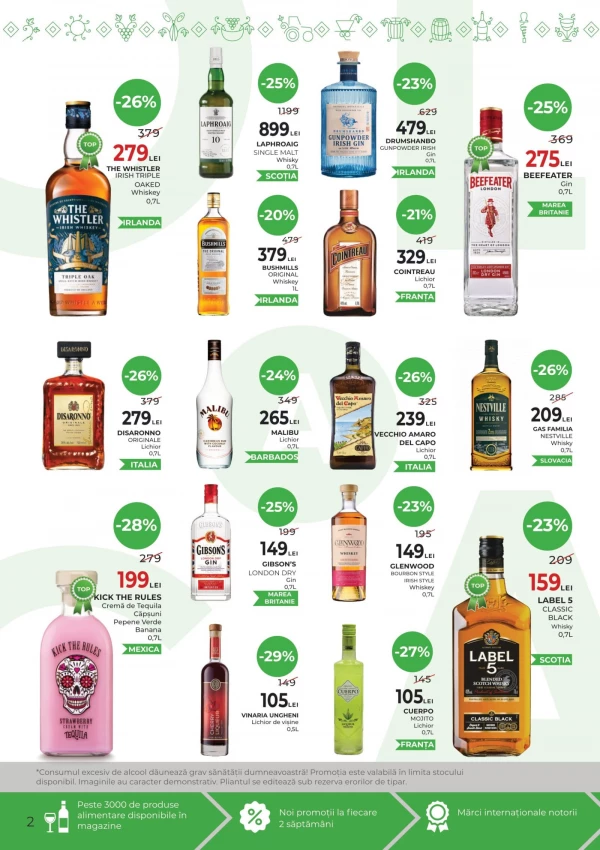 Catalog AlcoMarket - Catalogul cu reduceri, pagina 2: reduceri și oferte 24 septembrie – 7 octombrie 2026