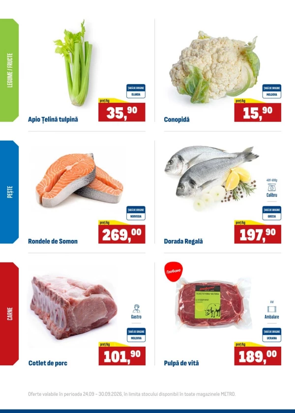 Catalog Metro - Oferte săptămânale la produse proaspete, pagina 2: reduceri și oferte 24 – 30 septembrie 2026