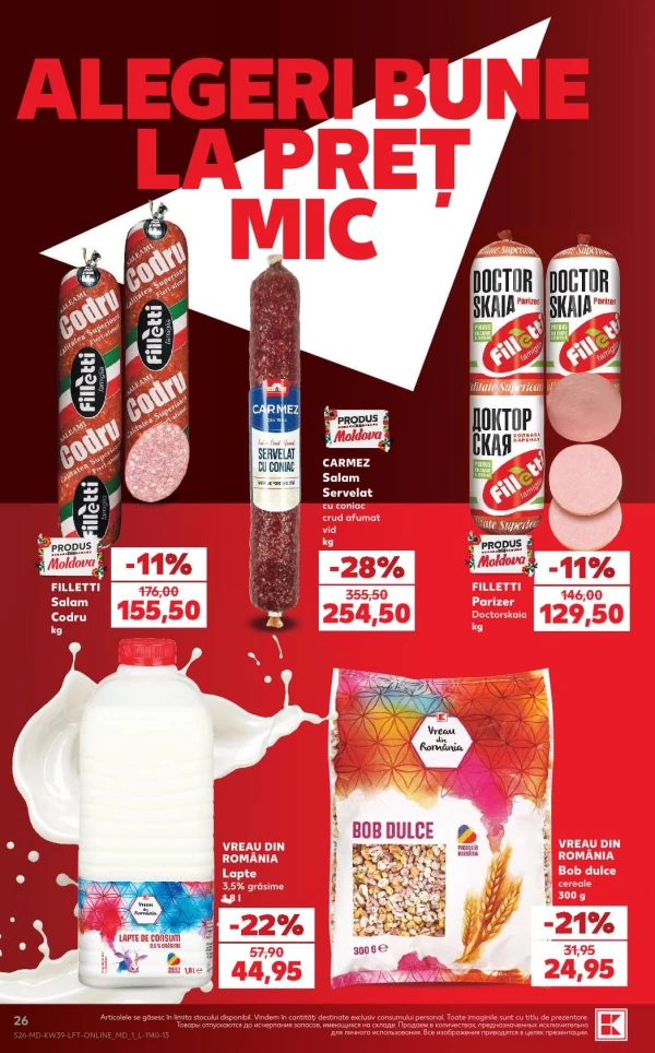 Catalog Kaufland - Catalogul cu reduceri, pagina 26: reduceri și oferte 24 – 30 septembrie 2026