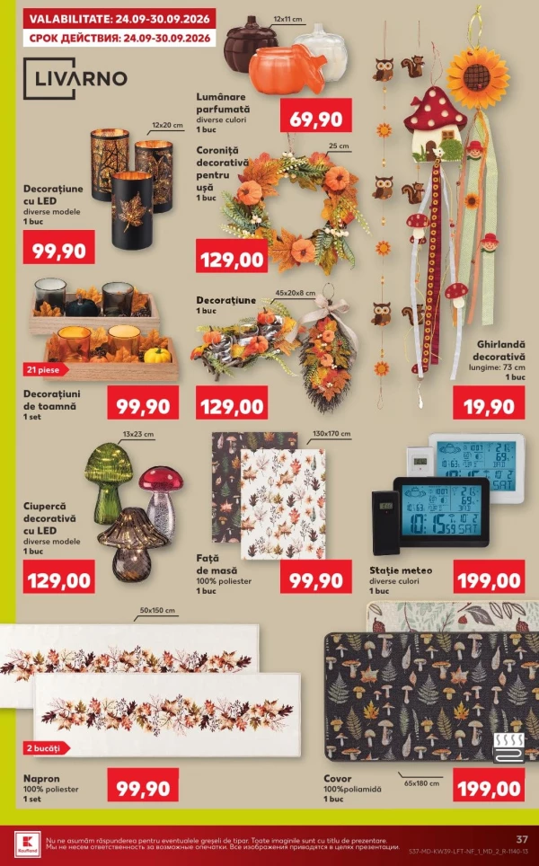 Catalog Kaufland - Catalogul cu reduceri, pagina 37: reduceri și oferte 24 – 30 septembrie 2026