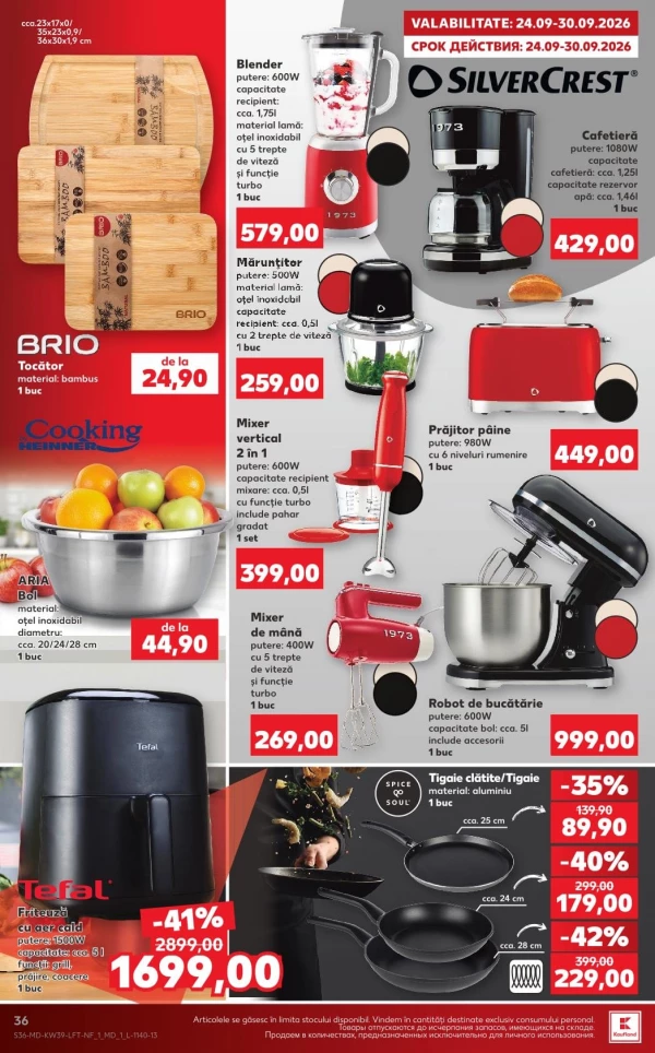 Catalog Kaufland - Catalogul cu reduceri, pagina 36: reduceri și oferte 24 – 30 septembrie 2026