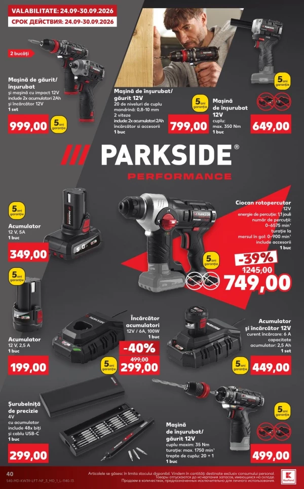 Catalog Kaufland - Catalogul cu reduceri, pagina 40: reduceri și oferte 24 – 30 septembrie 2026