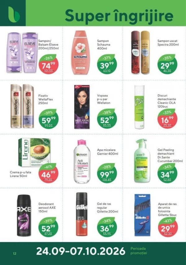 Catalog Bonus - Catalogul cu reduceri, pagina 12: reduceri și oferte 24 septembrie – 7 octombrie 2026