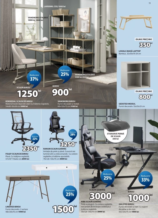 Catalog Jysk - Catalogul cu reduceri, pagina 15: reduceri și oferte 24 septembrie – 21 octombrie 2026