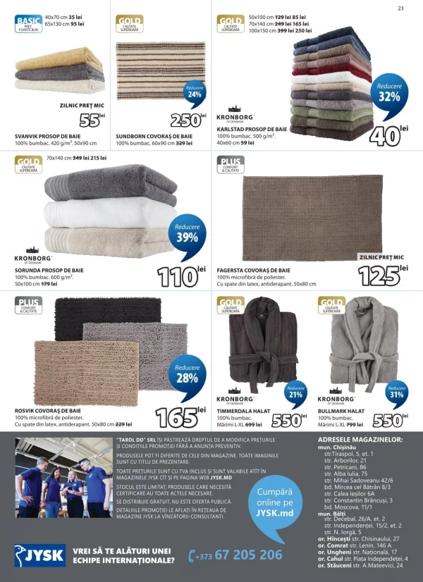 Catalog Jysk - Catalogul cu reduceri, pagina 23: reduceri și oferte 24 septembrie – 21 octombrie 2026