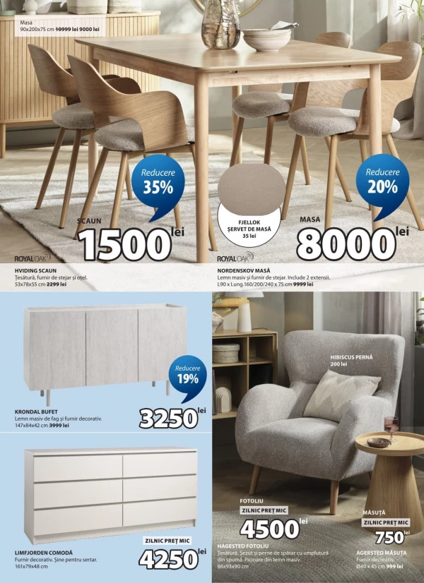Catalog Jysk - Catalogul cu reduceri, pagina 3: reduceri și oferte 24 septembrie – 21 octombrie 2026
