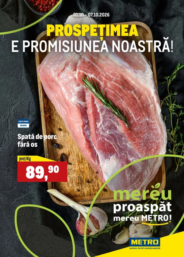 Oferte săptămânale la produse proaspete
