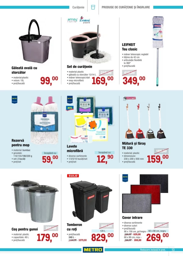 Catalog Metro - Catalogul special: Curatenie, pagina 13: reduceri și oferte 1 – 28 octombrie 2026