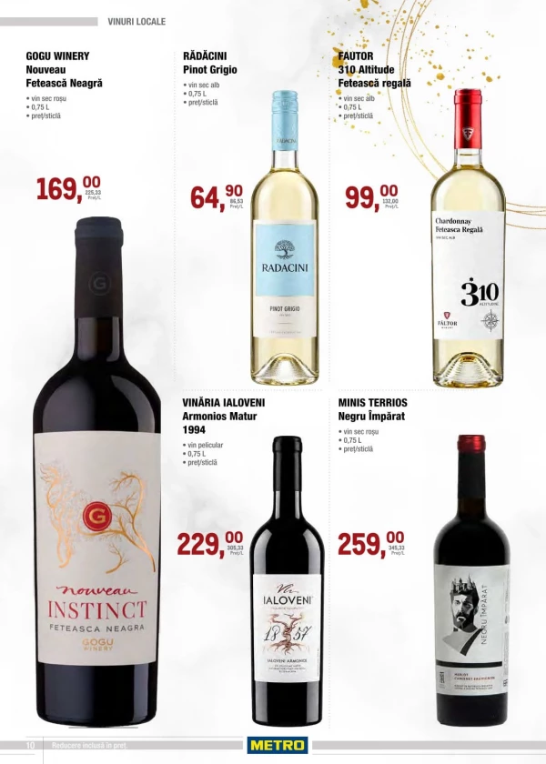 Catalog Metro - Catalogul cu reduceri: vinuri, pagina 10: reduceri și oferte 1 – 14 octombrie 2026