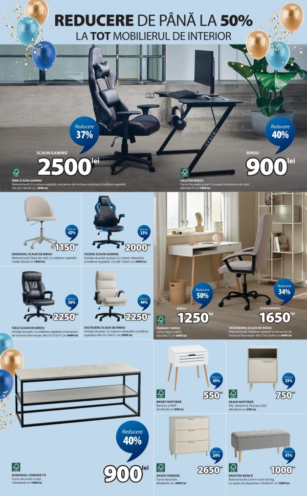 Catalog Jysk - Catalogul cu reduceri, pagina 5: reduceri și oferte 29 septembrie – 7 octombrie 2026