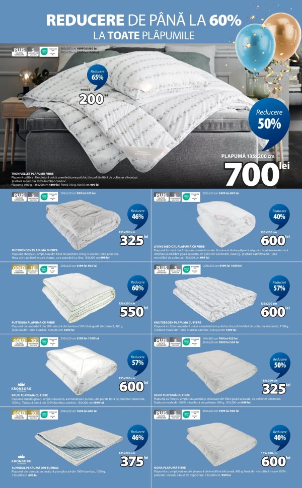 Catalog Jysk - Catalogul cu reduceri, pagina 7: reduceri și oferte 29 septembrie – 7 octombrie 2026