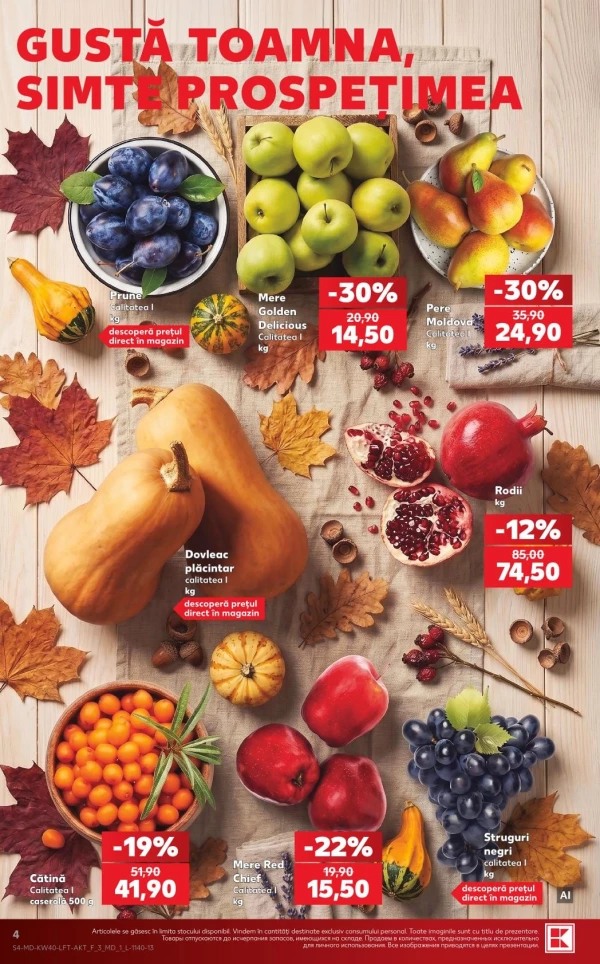 Catalog Kaufland - Catalogul cu reduceri, pagina 4: reduceri și oferte 1 – 7 octombrie 2026