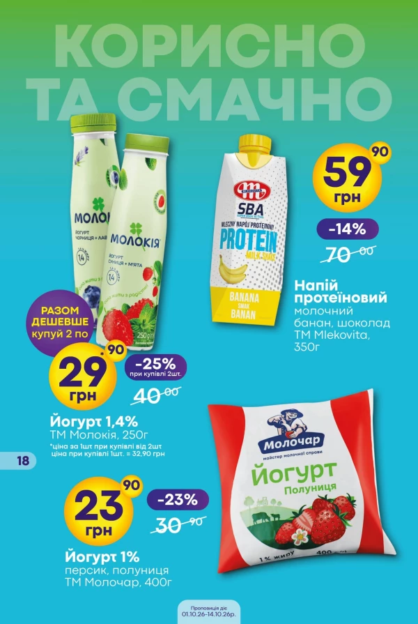 Каталог Сімі - Каталог знижок, сторінка 18: знижки та акції 1 – 14 жовтня 2026