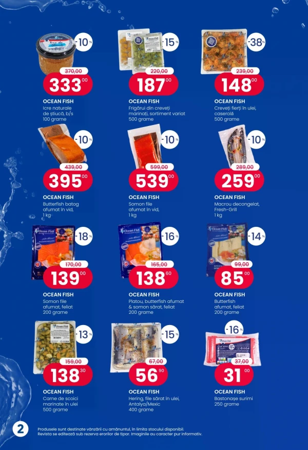 Catalog Ocean Fish - Catalogul cu reduceri, pagina 2: reduceri și oferte 1 octombrie – 1 noiembrie 2026