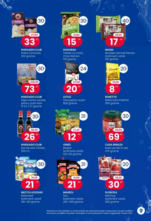 Catalog Ocean Fish - Catalogul cu reduceri, pagina 9: reduceri și oferte 1 octombrie – 1 noiembrie 2026