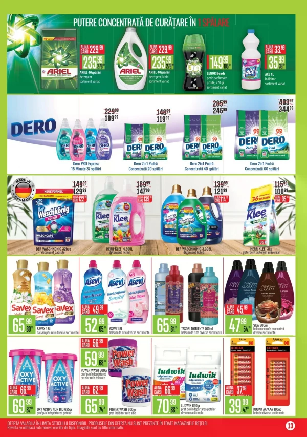Catalog Mega Alina - Mega Alina Discounter, pagina 13: reduceri și oferte 1 – 31 octombrie 2026