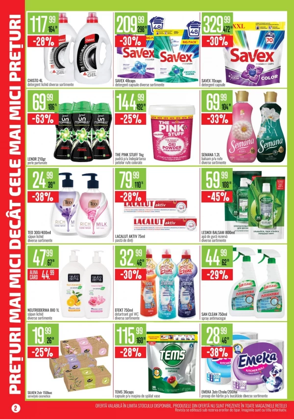 Catalog Mega Alina - Catalogul cu reduceri, pagina 2: reduceri și oferte 1 – 31 octombrie 2026