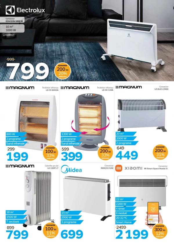 Catalog de încălzitoare și aparate de aer condiționat