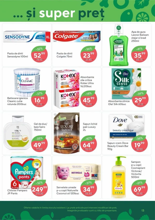 Catalog Bonus - Catalogul cu reduceri, pagina 13: reduceri și oferte 8 – 21 octombrie 2026