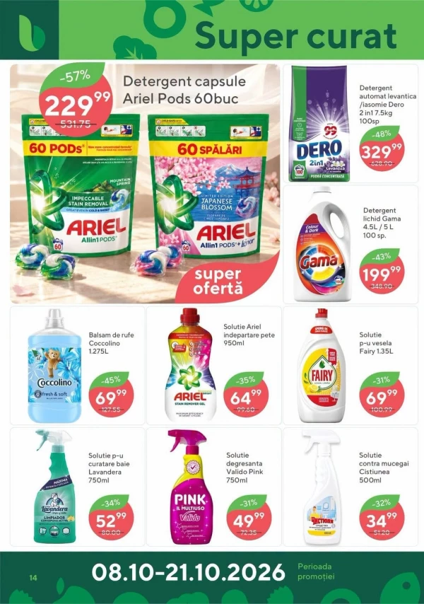 Catalog Bonus - Catalogul cu reduceri, pagina 14: reduceri și oferte 8 – 21 octombrie 2026