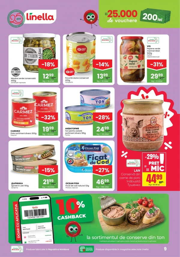 Catalog Linella - Catalogul cu reduceri, pagina 9: reduceri și oferte 8 – 21 octombrie 2026