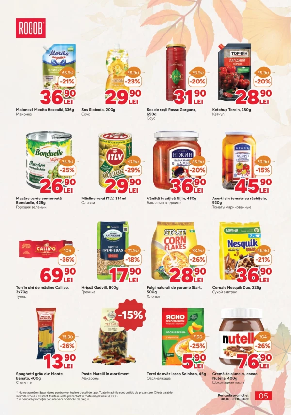 Catalog Rogob - Catalogul cu reduceri, pagina 5: reduceri și oferte 8 – 21 octombrie 2026