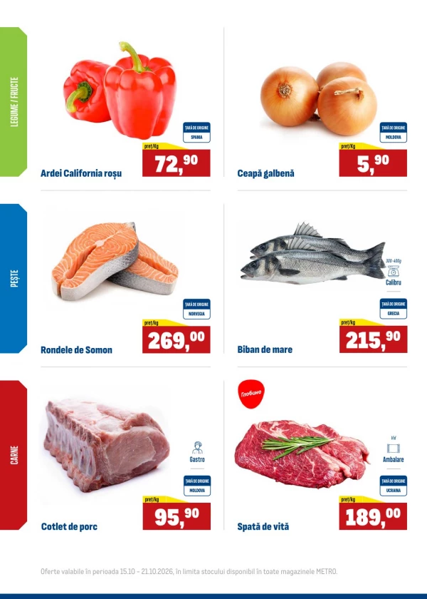 Catalog Metro - Oferta saptaminala, pagina 3: reduceri și oferte 15 – 21 octombrie 2026