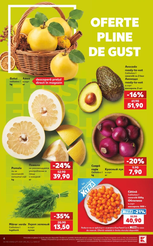 Catalog Kaufland - Catalogul cu reduceri, pagina 4: reduceri și oferte 15 – 21 octombrie 2026