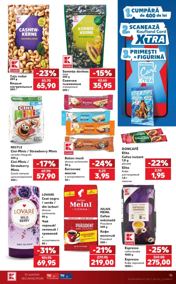 Catalog Kaufland - Catalogul cu reduceri, pagina 15: reduceri și oferte 15 – 21 octombrie 2026