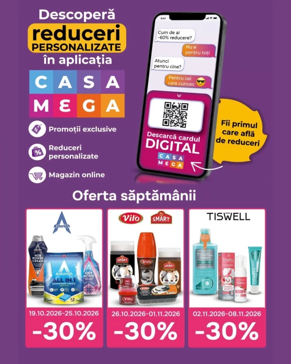 Catalog Casa Curată - Catalogul cu reduceri, pagina 2: reduceri și oferte 17 octombrie – 6 noiembrie 2026