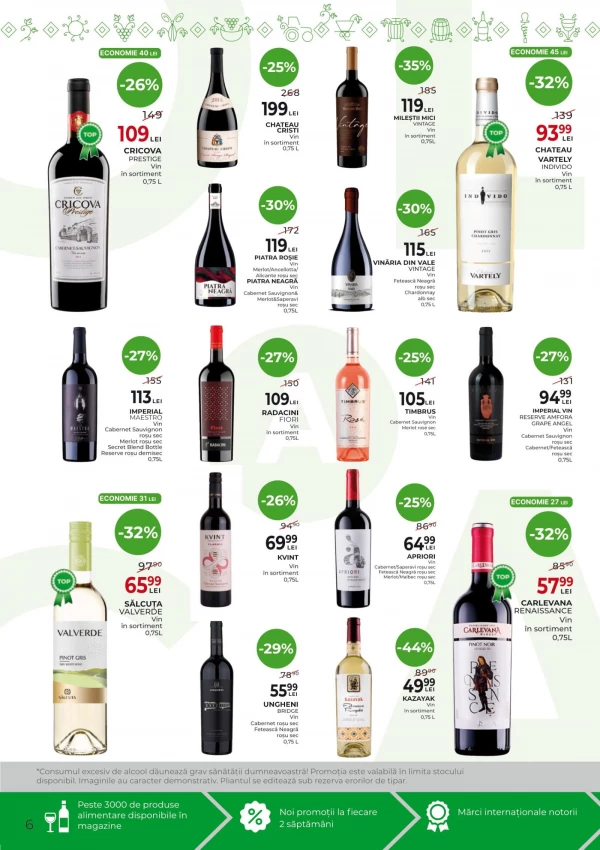 Catalog AlcoMarket - Catalogul cu reduceri, pagina 6: reduceri și oferte 22 octombrie – 4 noiembrie 2026