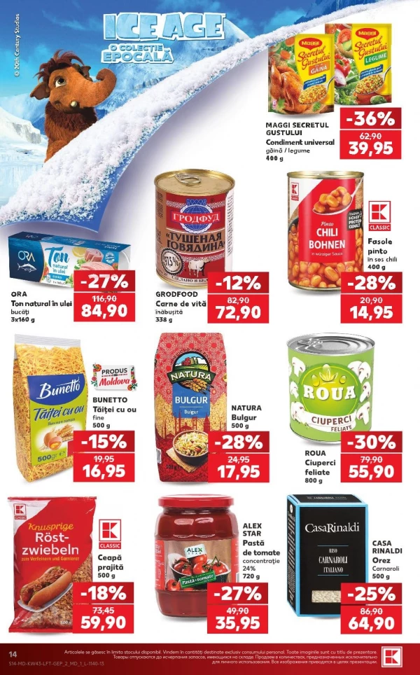 Catalog Kaufland - Catalogul cu reduceri, pagina 14: reduceri și oferte 22 – 28 octombrie 2026