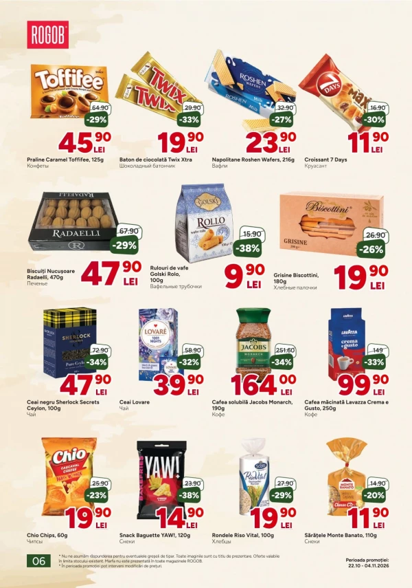 Catalog Rogob - Catalogul cu reduceri, pagina 6: reduceri și oferte 22 octombrie – 4 noiembrie 2026