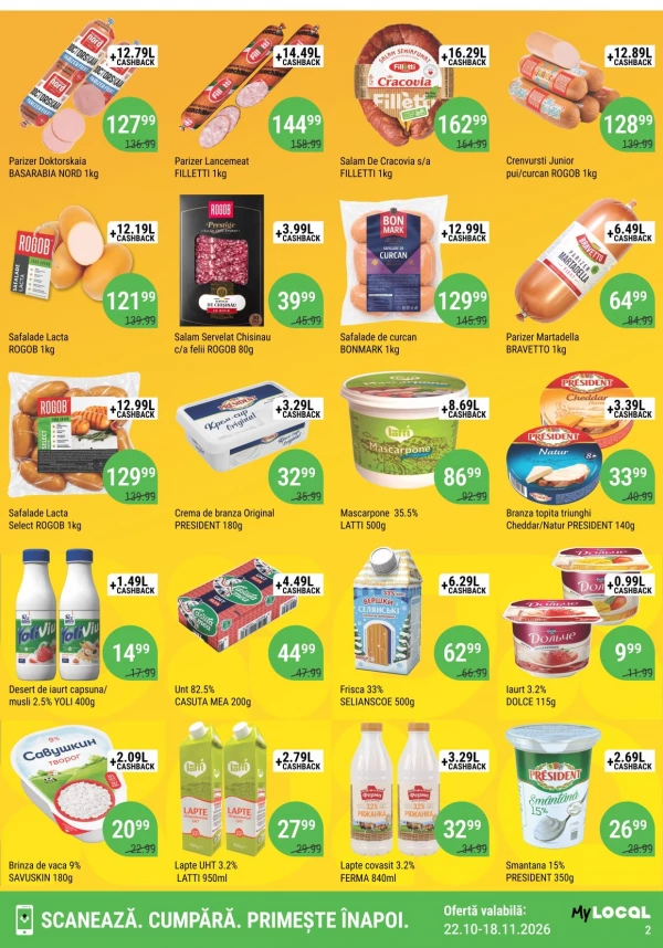 Catalog Local - Cashback catalog, pagina 2: reduceri și oferte 22 octombrie – 18 noiembrie 2026